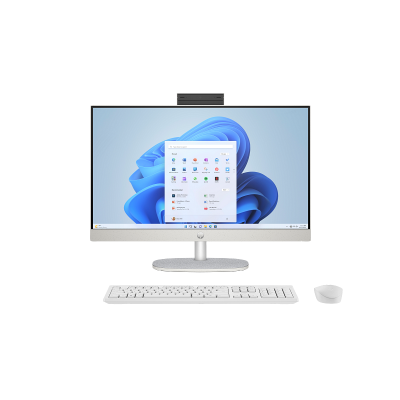 PC HP AIO 23.8' FHD U5-125U 8G 512GB SSD W11H BRANCO