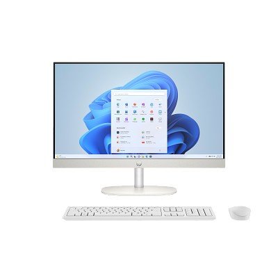 PC HP AIO 23.8' FHD U7-155U 8G 512GB SSD W11H BRANCO