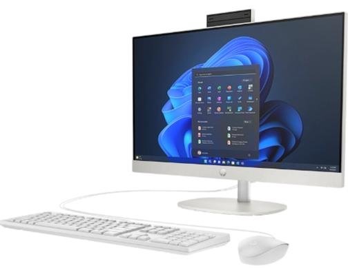 PC AIO HP 23,8" PROONE 240 N300 UHD GRAPHICS 8GB 512GB SSD FHD W11H BRANCO